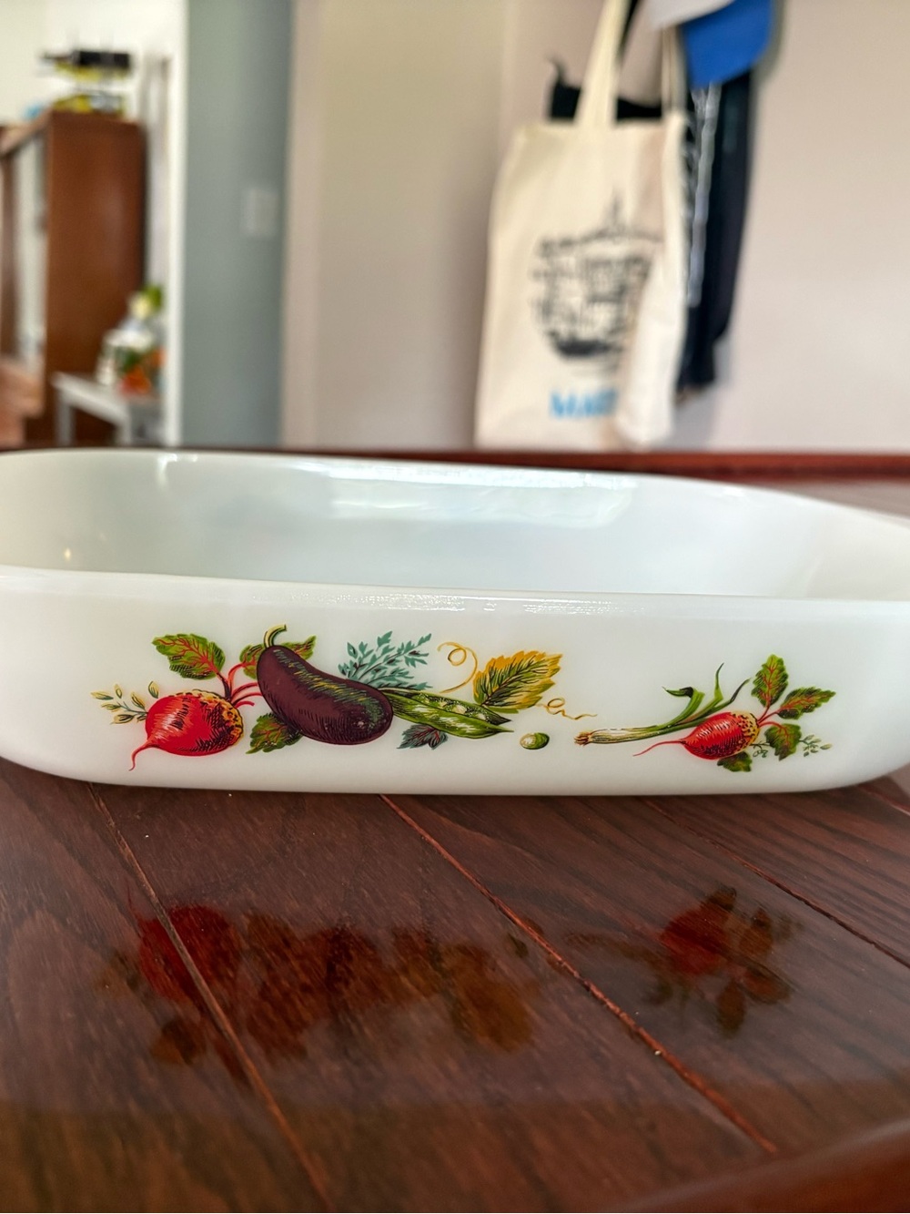 Vintage #535 England Pyrex JAJ Tuscany Market Garden Casserole Dish 1971 - Picture 2 of 4